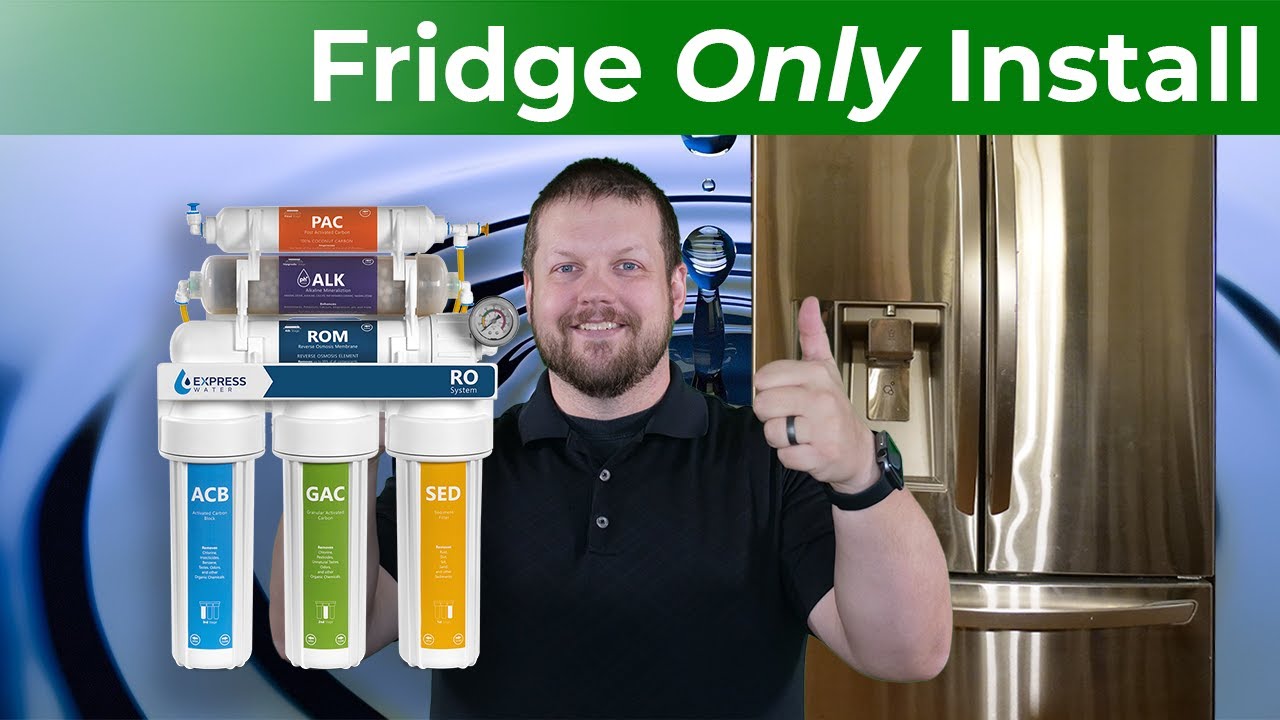 How to Install a Reverse Osmosis System for Your Refrigerator Only