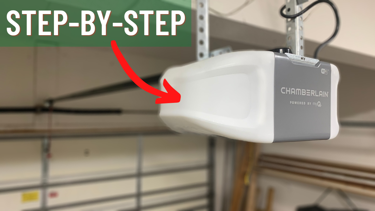 How to Install a Garage Door Opener - Chamberlain B2405 with MyQ! - Top